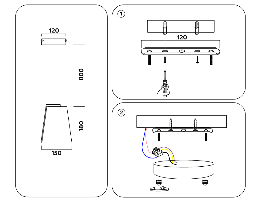 AK4113 CF кофе 19W D150*980 (Без ПДУ)